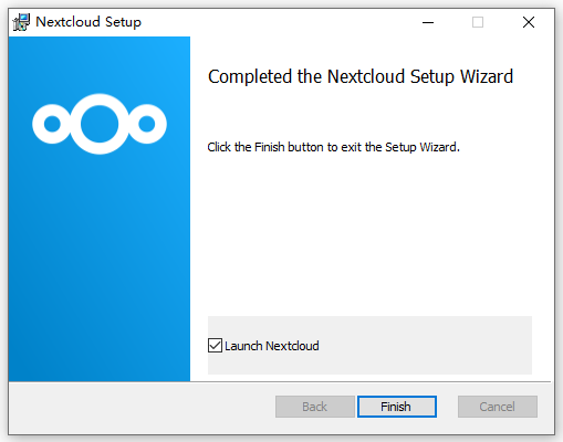 Nextcloud 安装完成